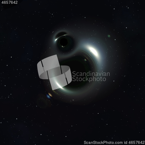 Image of singularity in space