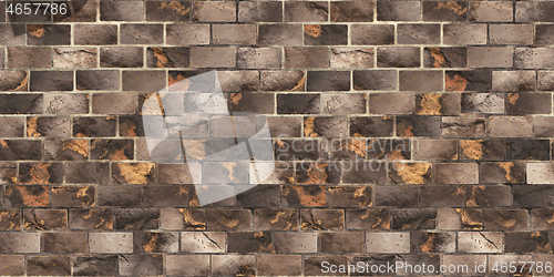 Image of brick stone wall banner background seamless texture