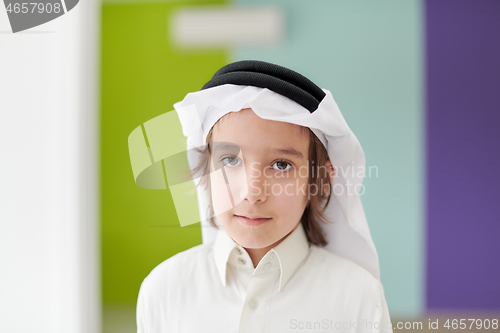 Image of portrait of little arabian boy