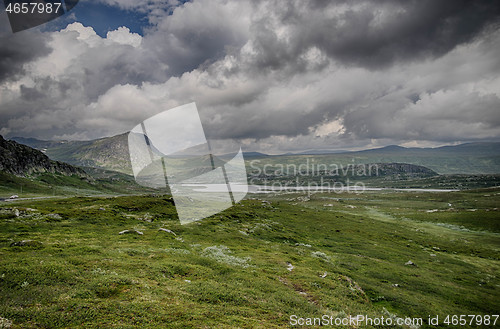 Image of Mountain nature landscape in Morway summer