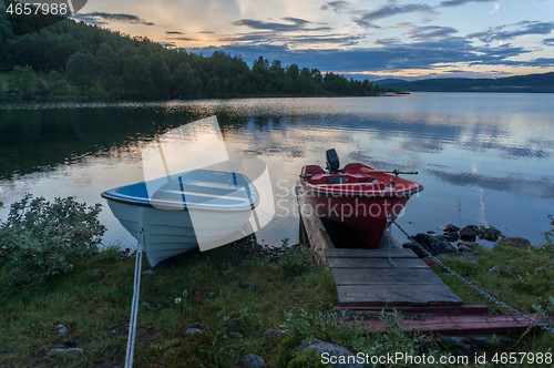 Image of Romantic lake landscape in europe