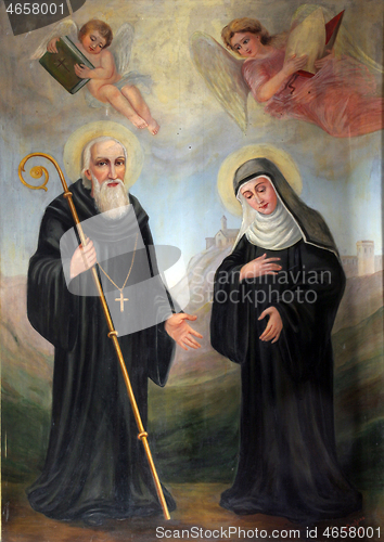 Image of Saint Benedict and Saint Scholastica