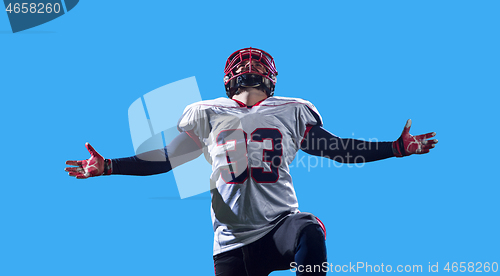 Image of American football player celebrating