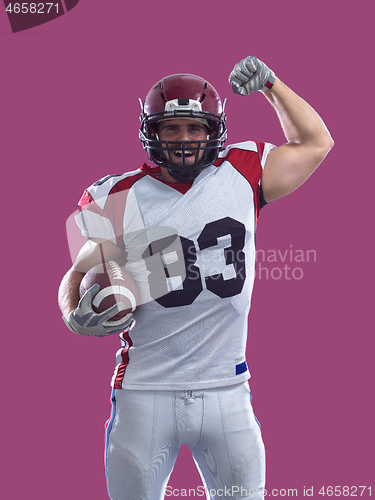 Image of American football player celebrating