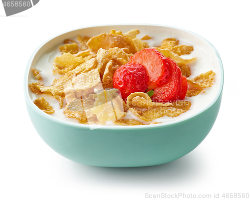 Image of bowl of sweet cornflakes