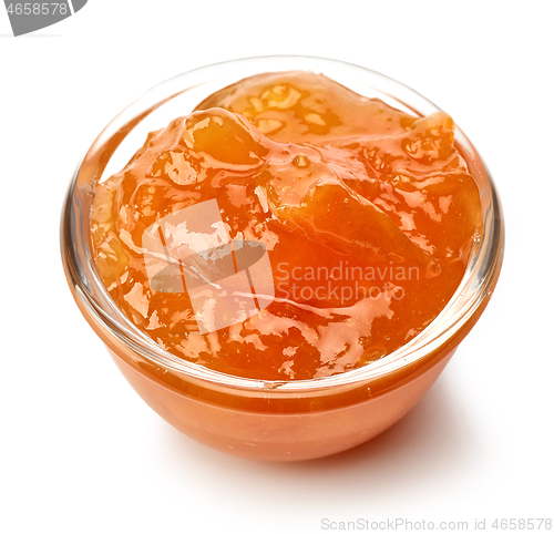 Image of bowl of apricot jam