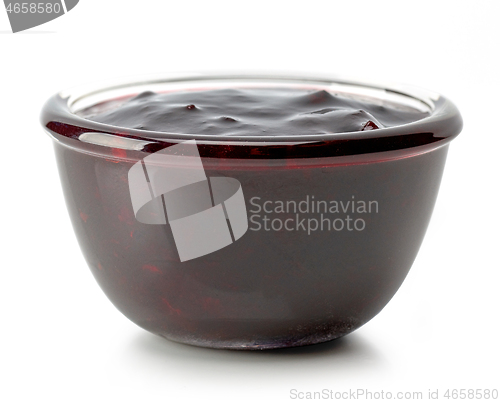 Image of bowl of black currant jam