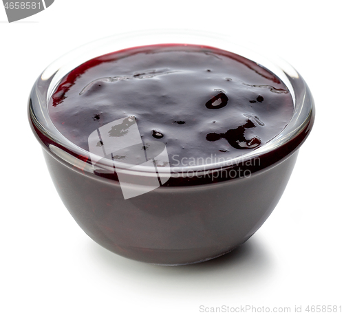 Image of bowl of black currant jam