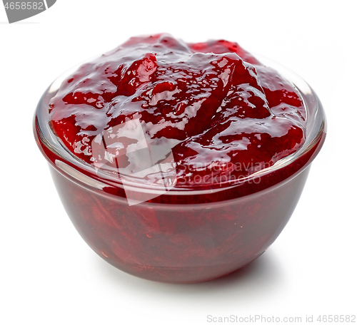 Image of bowl of cherry jam