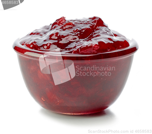 Image of bowl of cherry jam