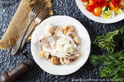 Image of fried chicken fillet