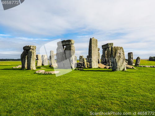 Image of HDR Stonehenge monument in Amesbury