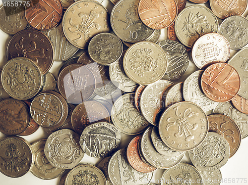 Image of Vintage Pound coins