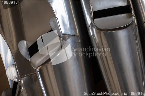 Image of organ pipes in a church in Muenster Germany