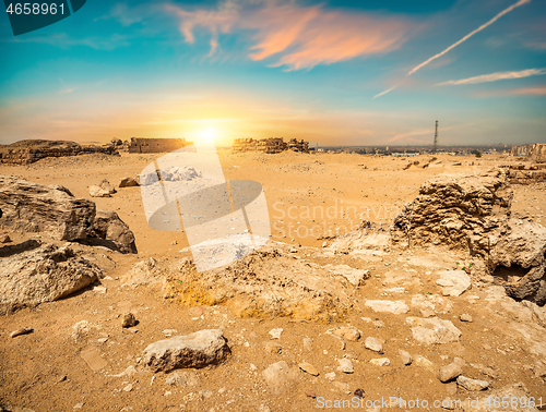 Image of Egypt at the sunset