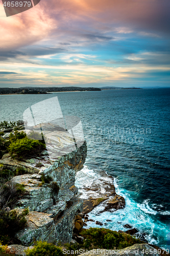 Image of Views over the coastline of Manly Australia