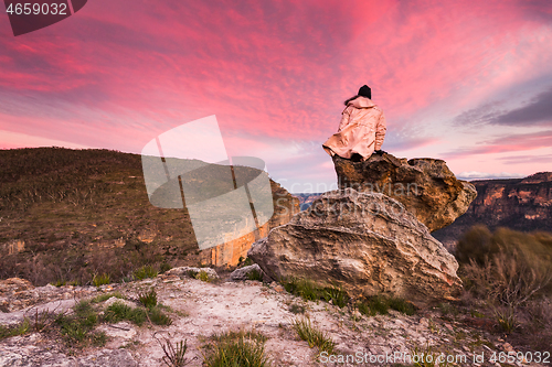 Image of Watching beautiful sunsets in Blue Mountains
