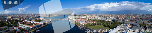 Image of Aerial panorama of St. Petersburg center