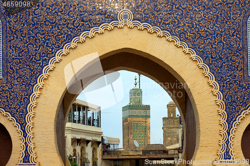 Image of View through Bab Bou Jeloud gate