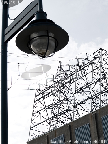 Image of hydro power lines