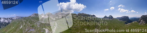 Image of Bobotov Kuk and mountains in Durmitor