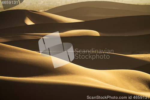 Image of Background with of sandy dunes in desert