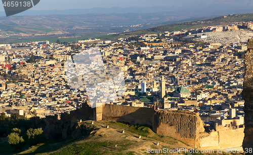 Image of Aerial view on Medina in Fes, Morocco