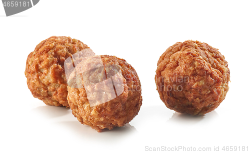 Image of baked homemade meatballs