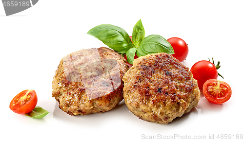 Image of freshly baked homemade cutlets