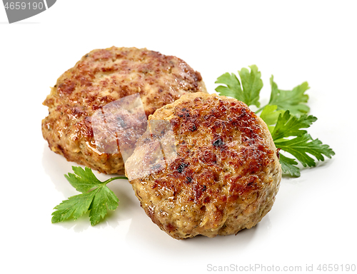 Image of freshly baked homemade cutlets