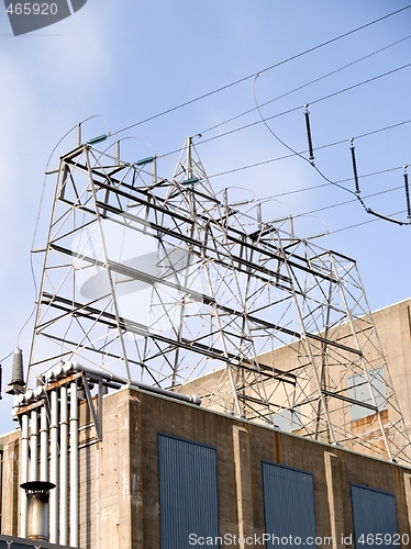 Image of hydro power lines