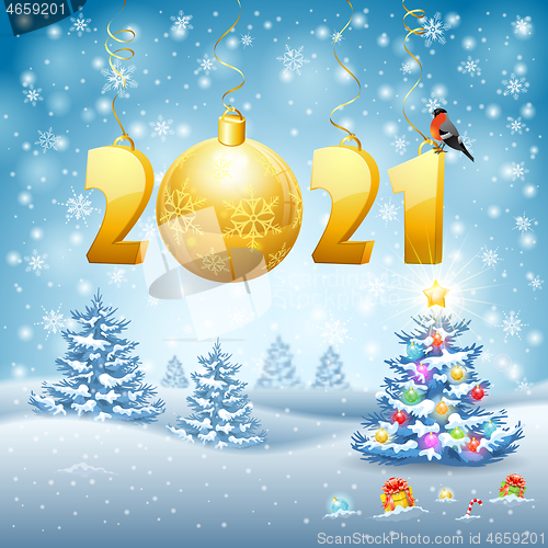 Image of Christmas and New Year background