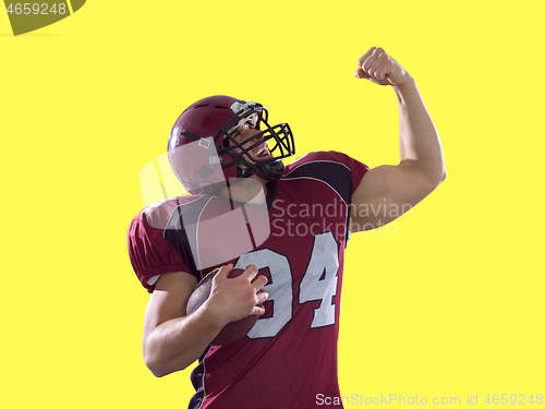 Image of American football player celebrating