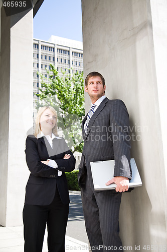 Image of Caucasian business people 