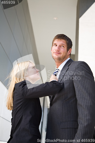 Image of Caucasian business people arguing