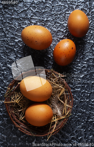 Image of chicken eggs