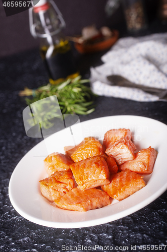 Image of fried salmon