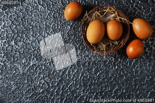 Image of chicken eggs