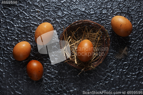 Image of chicken eggs