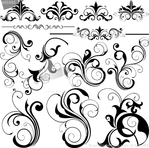 Image of floral design elements