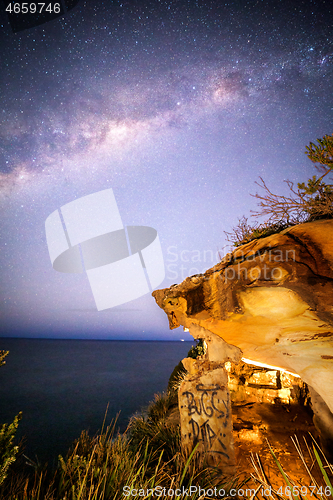 Image of Starry sky over Eastern NSW escarpment