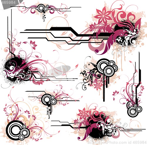 Image of floral design elements