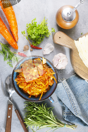 Image of fried cabbage