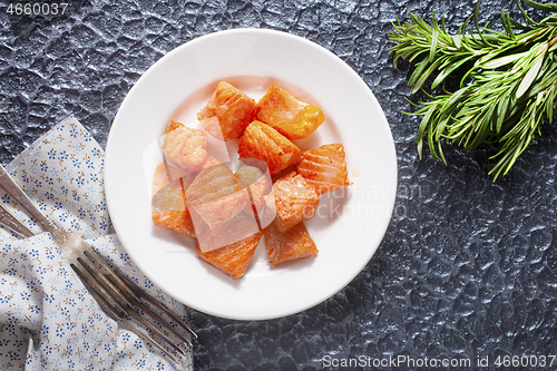 Image of fried salmon