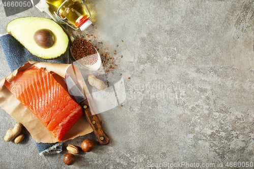 Image of sources of omega-3 acids 