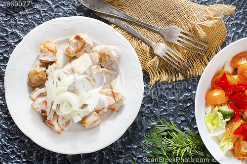 Image of fried chicken fillet