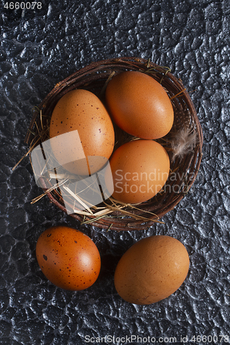 Image of chicken eggs