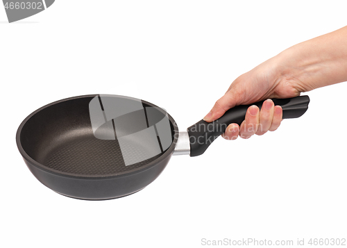 Image of Hand with frying pan