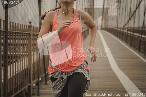 Image of Running on Brooklyn bridge