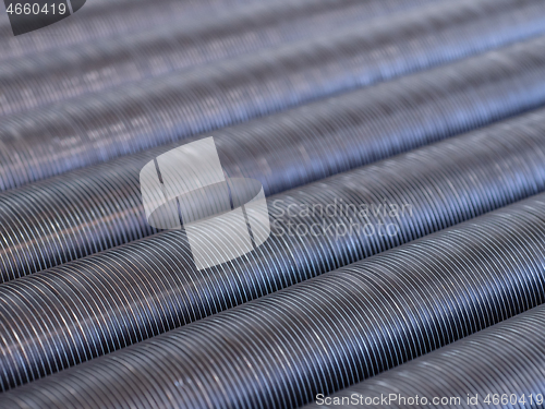 Image of Stainless steel tubes with cooling ribs